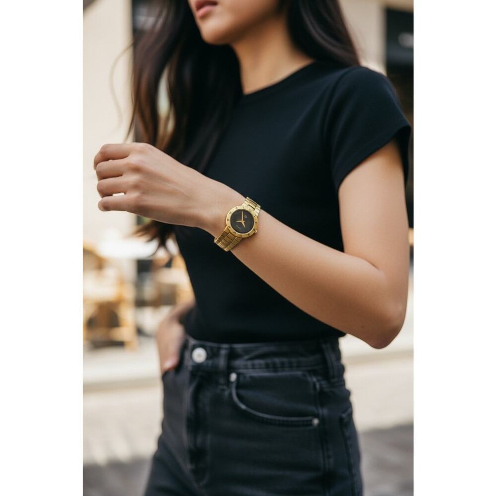 Vintage Gucci 3000M Gold Tone Swiss Quartz Watch w/ Box - Picture 9 of 11